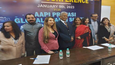 Representatives of AAPI during press intereactio in Delhi