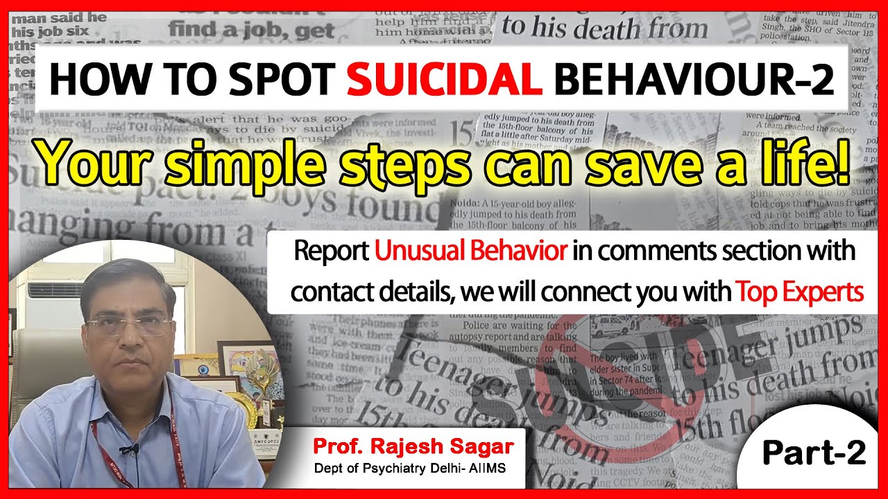 Youth Suicides Surge: Alarming Crisis Grips India, Warns Prof. Rajesh Sagar-II