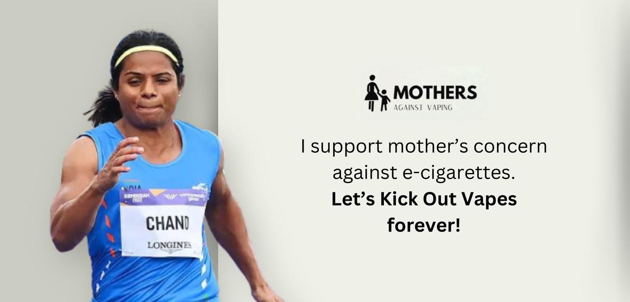 Dutee Chand Joins Mothers Against Vaping to Combat the Promotion of Tobacco Devices Among Indian Youth