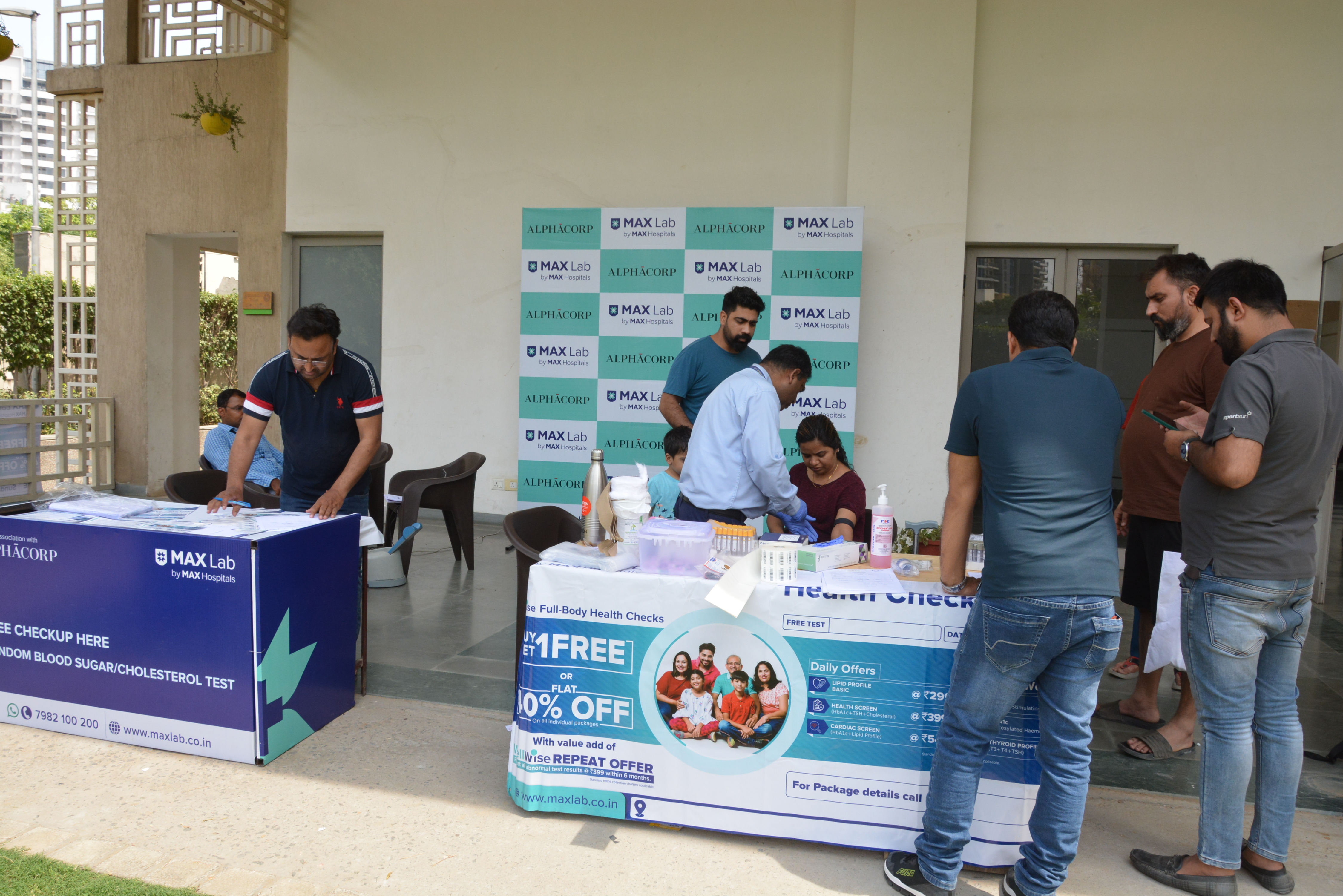 Alphacorp Hosts Health Check-Up Camp for Residents in Gurugram