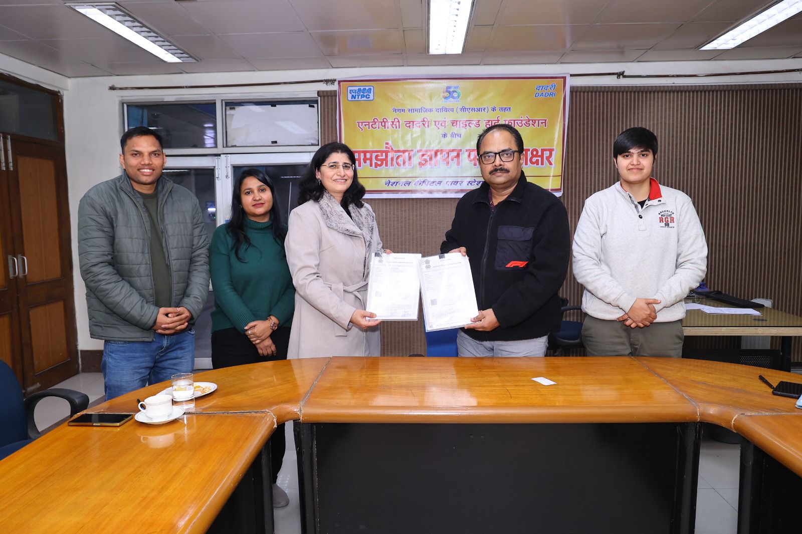 NTPC Dadri Signs MoU with Child Heart Foundation